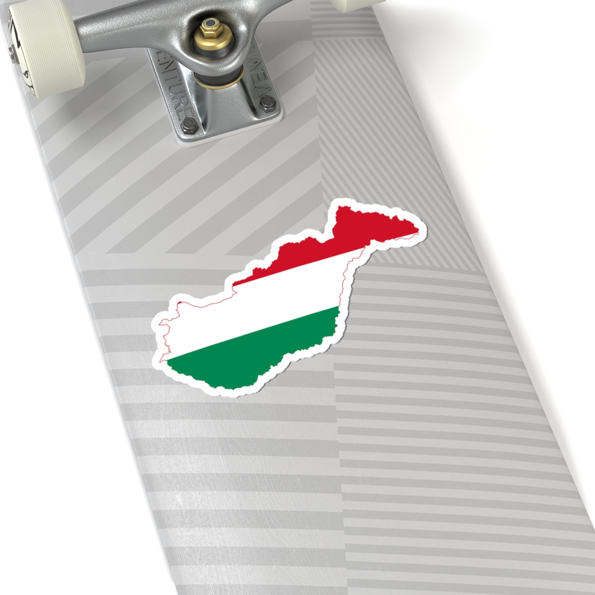 Flag-map of Hungary with Zakarpattia Oblast (Hungary) STICKER Vinyl Kiss-Cut Decal