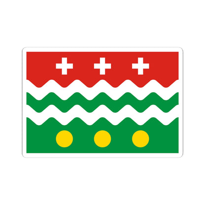 Flag of Molokovsky rayon Tver oblast (Russia) STICKER Vinyl Kiss-Cut Decal