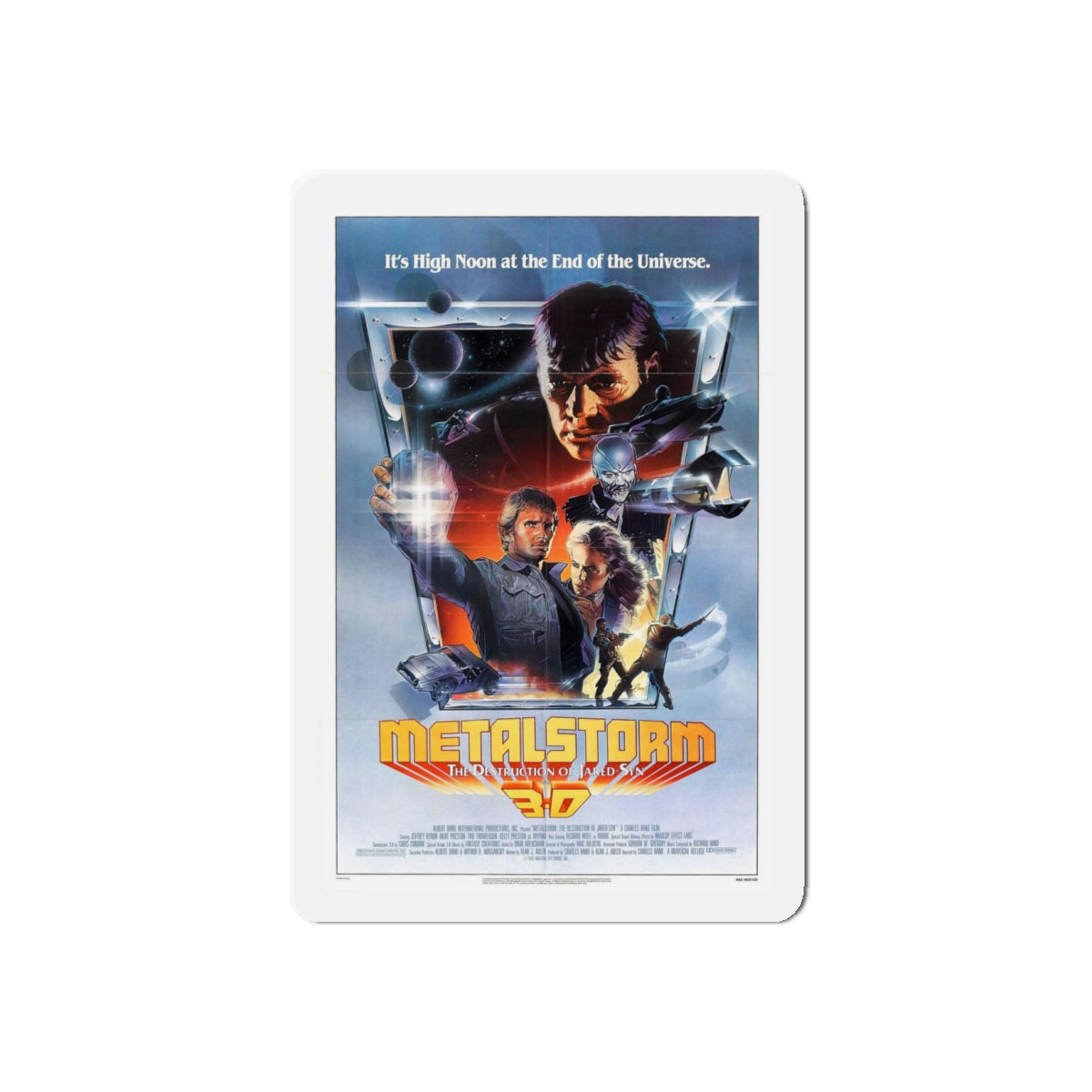 METALSTORM 1983 Movie Poster - Refrigerator Magnet-4" x 4"-Die-Cut-1 pc-The Sticker Space