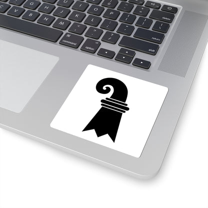 Flag of Canton of Basel Switzerland - STICKER Vinyl Kiss-Cut Decal