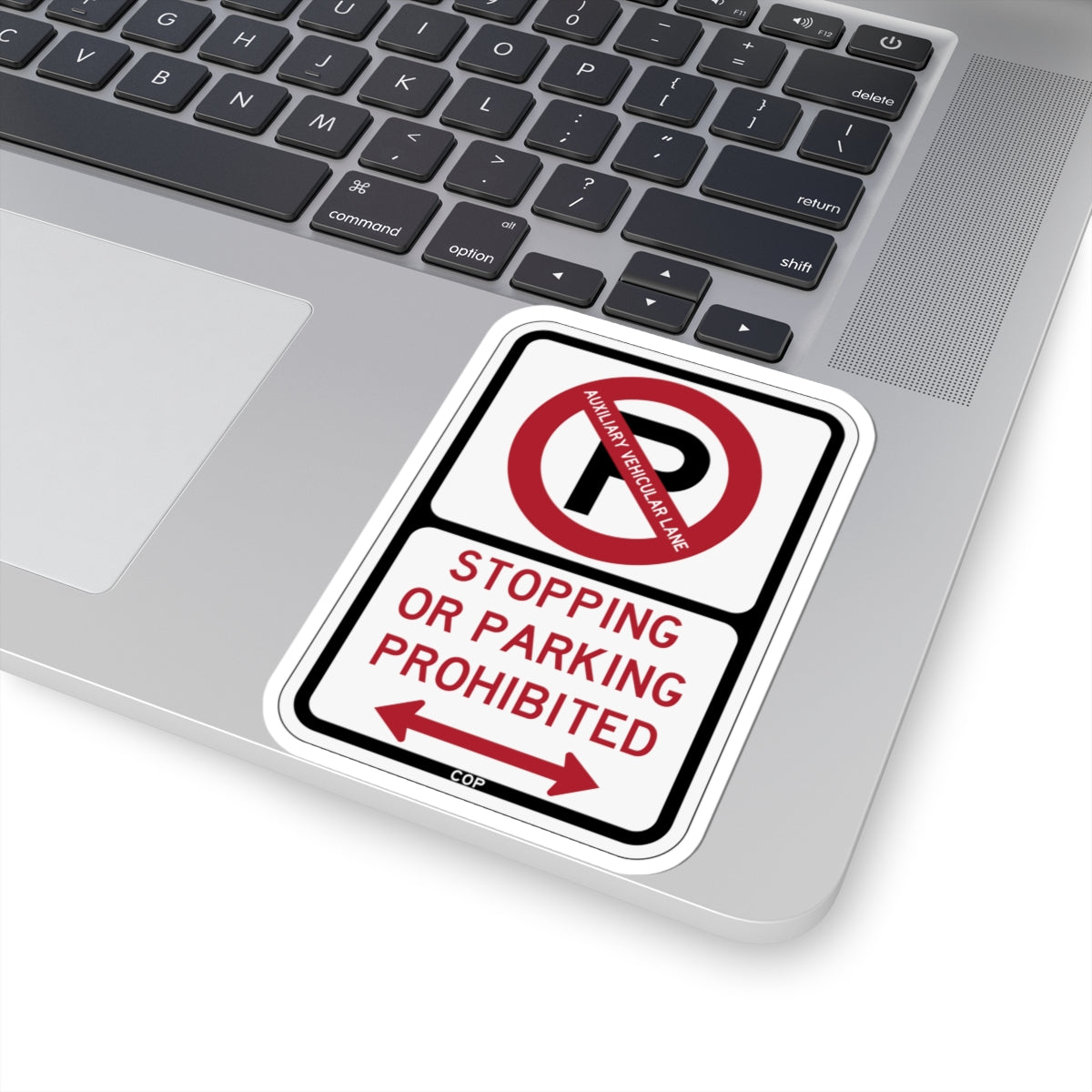 PBOT Road sign P1305D (Oregon) (Road Sign) STICKER Vinyl Kiss-Cut Decal