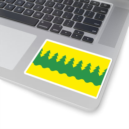 Flag of Kainuu (Finland) STICKER Vinyl Kiss-Cut Decal