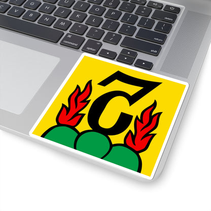 CHE Kiesen Flag (Switzerland) STICKER Vinyl Kiss-Cut Decal
