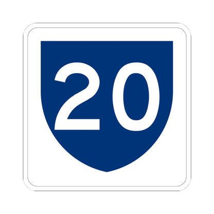 PR primary 20 (Puerto Rico) (Road Sign) STICKER Vinyl Kiss-Cut Decal