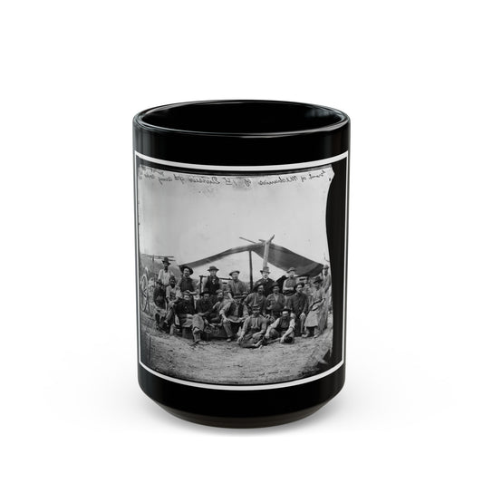 Petersburg, Virginia. Group Of Mechanics Of 1st Division, 9th Army Corps (U.S. Civil War) Black Coffee Mug