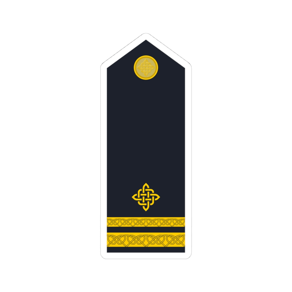 Naramenica ljetne odore poručnika korvete HRM (Croatia) (Military Rank) STICKER Vinyl Kiss-Cut Decal