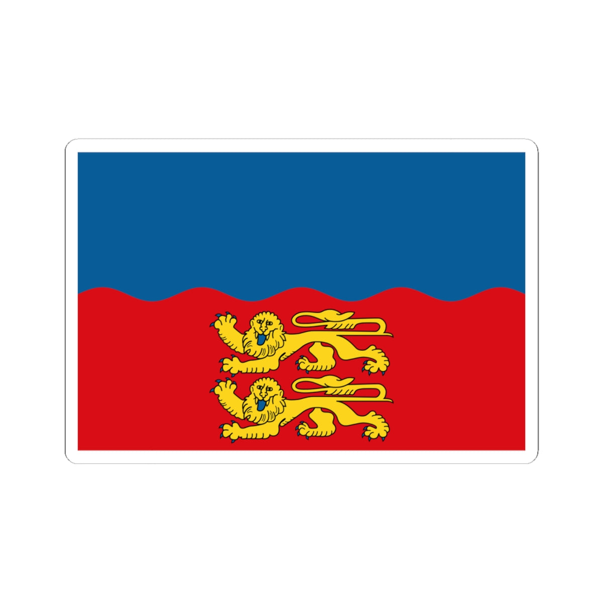 Flag of Calvados (France) STICKER Vinyl Kiss-Cut Decal
