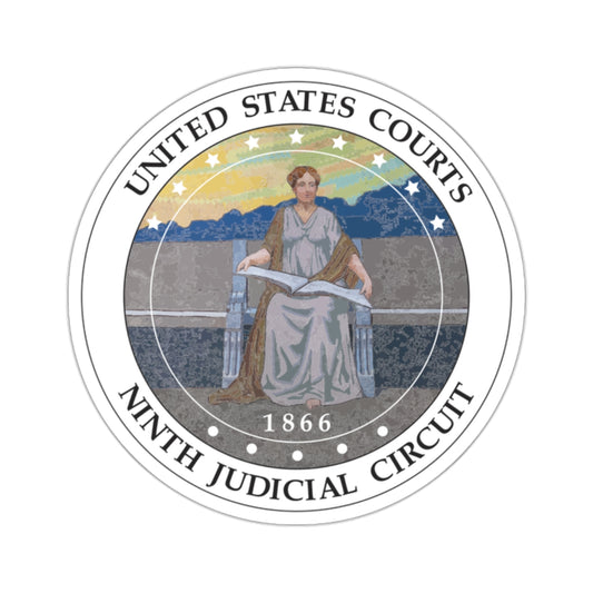 Seal of the United States Courts Ninth Judicial Circuit - STICKER Vinyl Kiss-Cut Decal