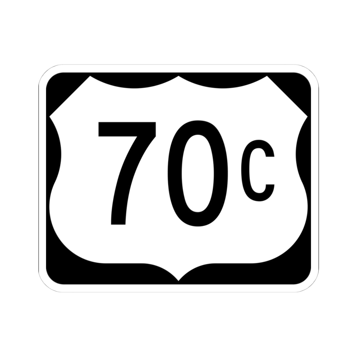 US 70C (Arkansas) (Road Sign) STICKER Vinyl Kiss-Cut Decal