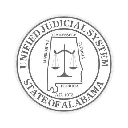 Seal of the Unified Judicial System of Alabama - STICKER Vinyl Kiss-Cut Decal