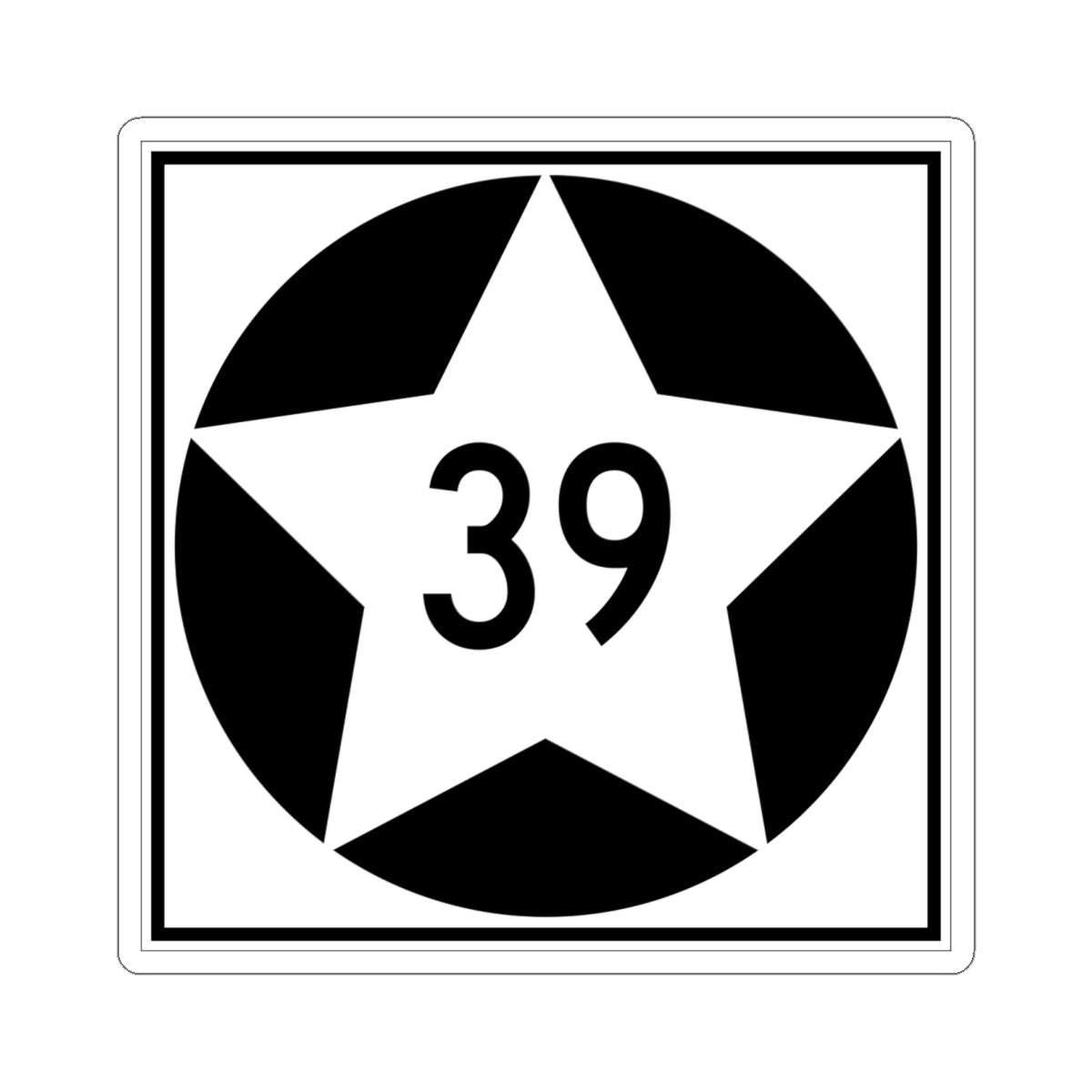MN-39 1934 (Minnesota) (Road Sign) STICKER Vinyl Kiss-Cut Decal