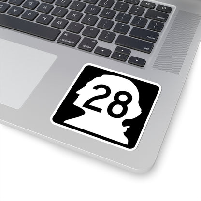 WA-28 (Washington) (Road Sign) STICKER Vinyl Kiss-Cut Decal
