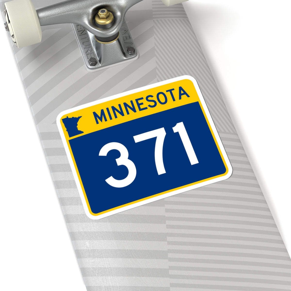 MN-371 wide (Minnesota) (Road Sign) STICKER Vinyl Kiss-Cut Decal