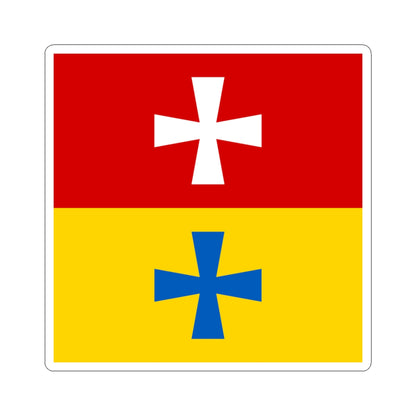 Rozhyshe flag (Ukraine) STICKER Vinyl Kiss-Cut Decal