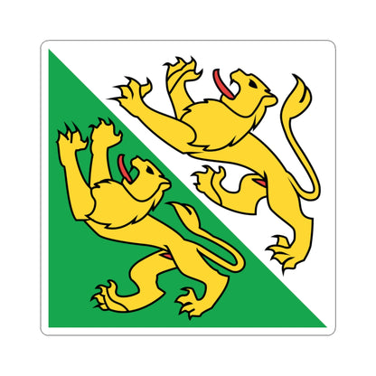 Flag of Canton of Thurgau (Switzerland) STICKER Vinyl Kiss-Cut Decal