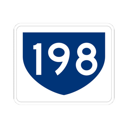 PR primary 198 (Puerto Rico) (Road Sign) STICKER Vinyl Kiss-Cut Decal