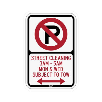 PBOT Road sign P1100D (Oregon) (Road Sign) STICKER Vinyl Kiss-Cut Decal