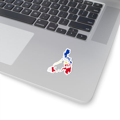 Flag-map of the Greater Philippines (Philippines) STICKER Vinyl Kiss-Cut Decal