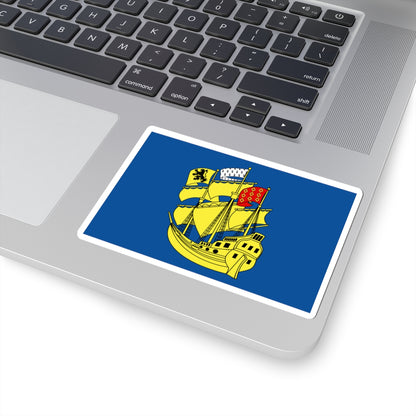 Flag of Landerneau (France) STICKER Vinyl Kiss-Cut Decal