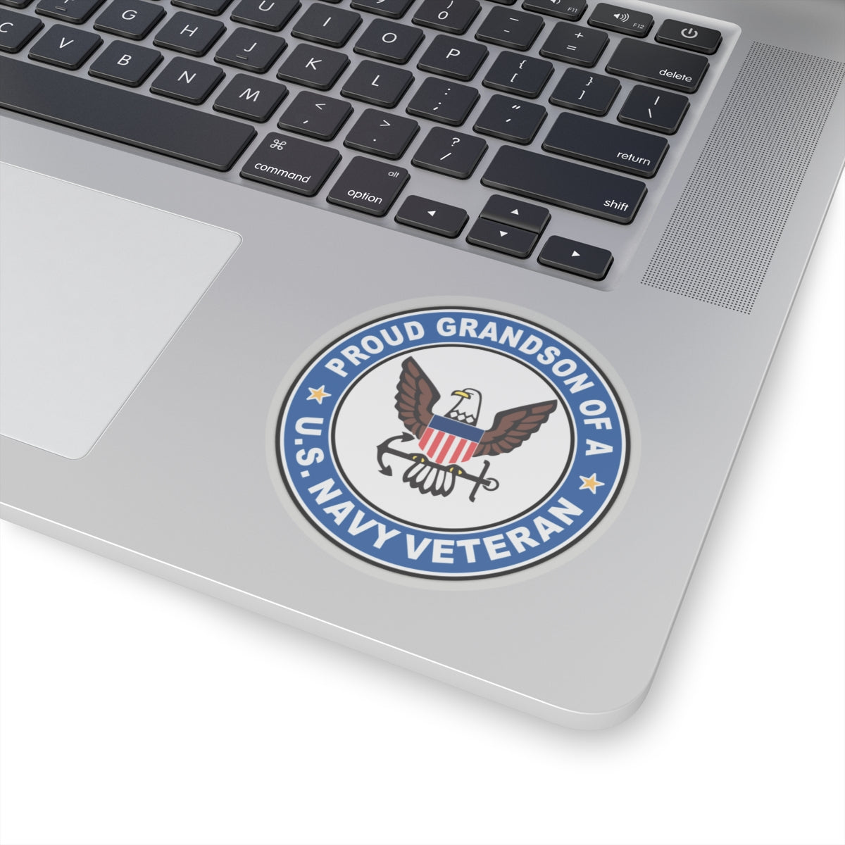 US Navy Veteran Proud Grandson (U.S. Navy) STICKER Vinyl Kiss-Cut Decal