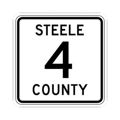 Steele County Route 4 MN (Minnesota) (Road Sign) STICKER Vinyl Kiss-Cut Decal