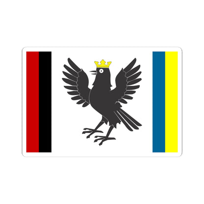 Flag of Ivano-Frankivsk Oblast (Ukraine) STICKER Vinyl Kiss-Cut Decal