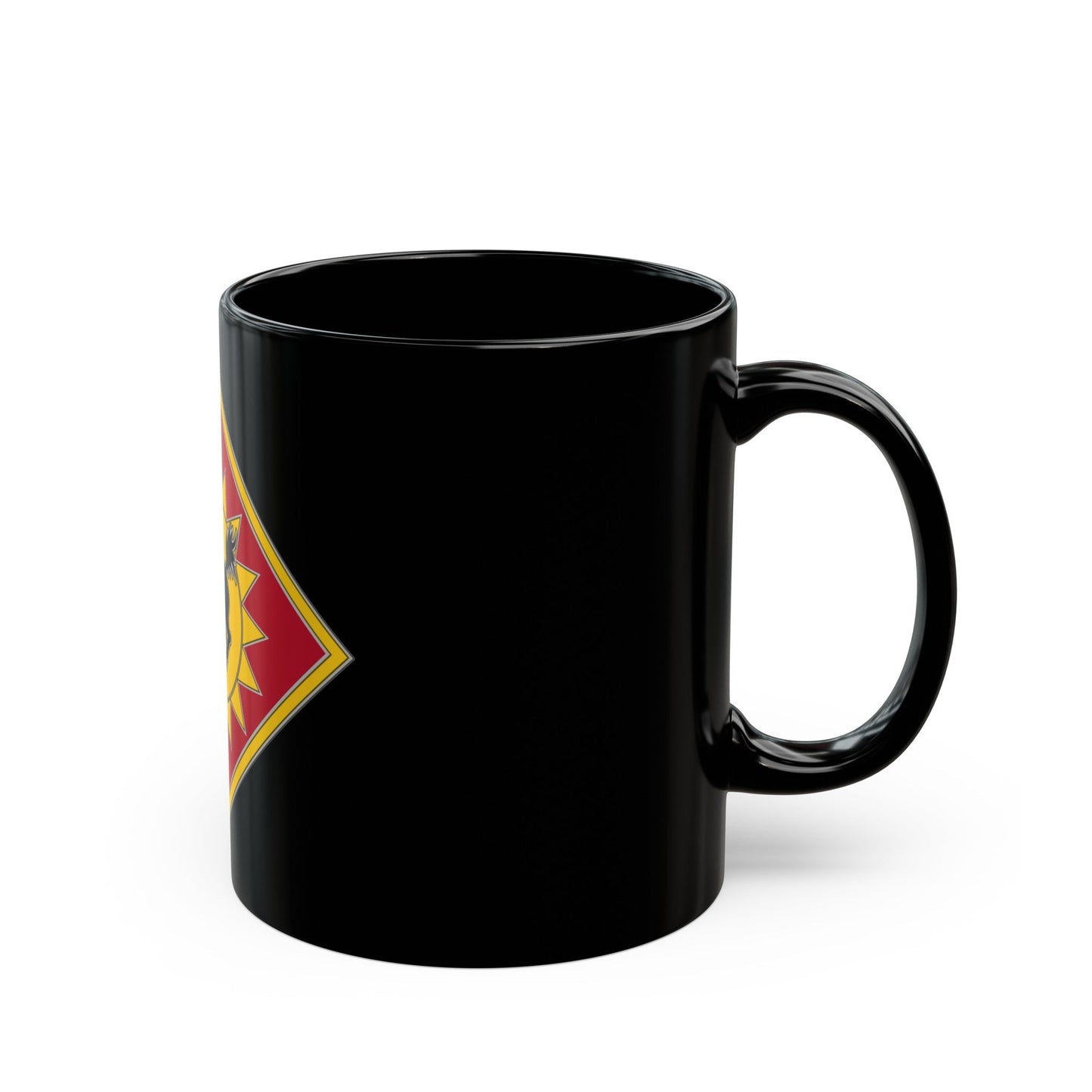 115th Field Artillery Brigade (U.S. Army) Black Coffee Mug-The Sticker Space