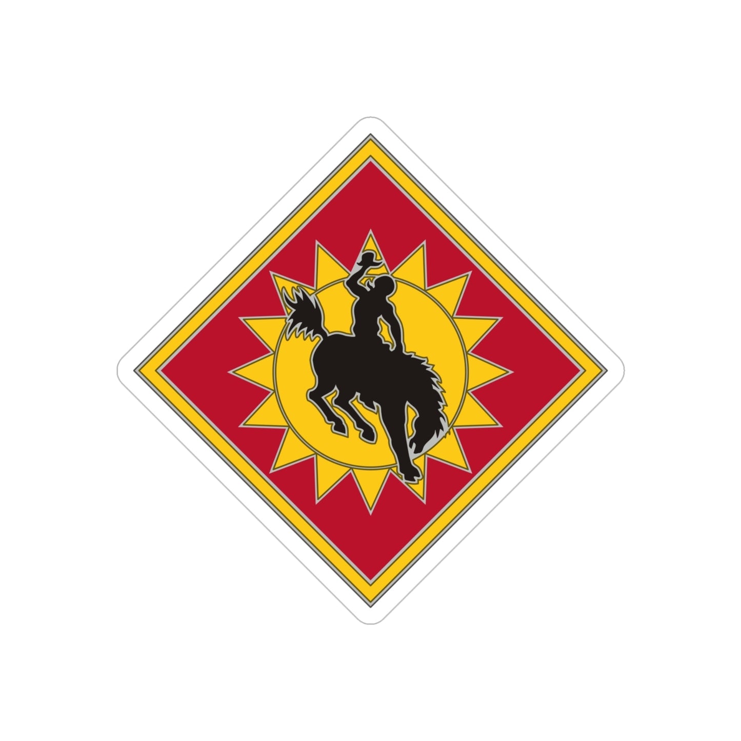 115th Field Artillery Brigade (U.S. Army) REVERSE PRINT Transparent STICKER-4 Inch-The Sticker Space