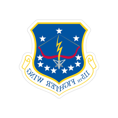 115th Fighter Wing (U.S. Air Force) REVERSE PRINT Transparent STICKER-5" × 5"-The Sticker Space