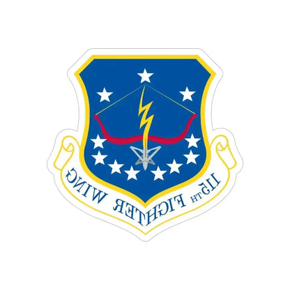 115th Fighter Wing (U.S. Air Force) REVERSE PRINT Transparent Die-Cut STICKER - The Sticker Space