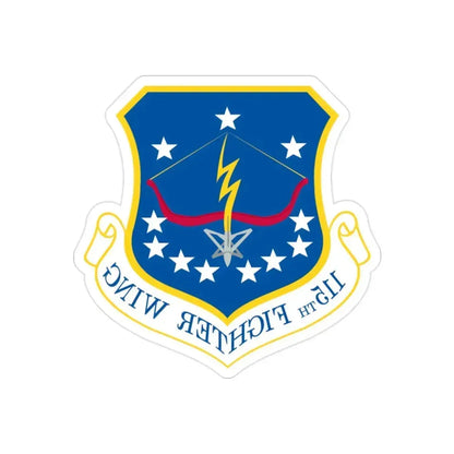 115th Fighter Wing (U.S. Air Force) REVERSE PRINT Transparent Die-Cut STICKER - The Sticker Space