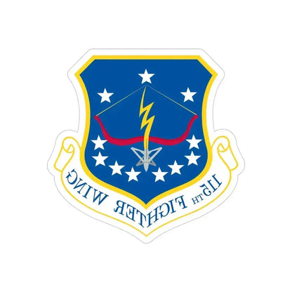 115th Fighter Wing (U.S. Air Force) REVERSE PRINT Transparent Die-Cut STICKER - The Sticker Space