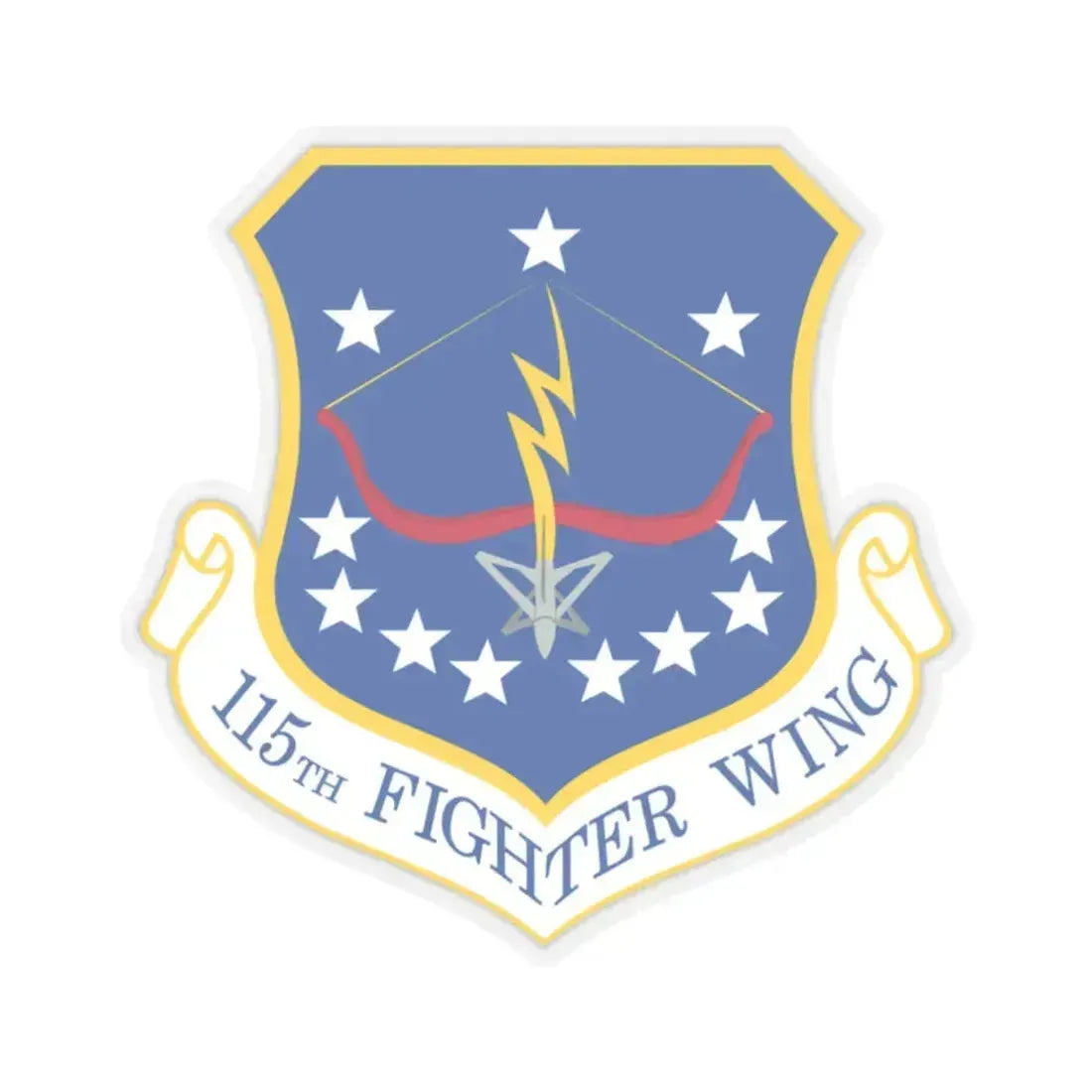 115th Fighter Wing (U.S. Air Force) STICKER Vinyl Kiss-Cut Decal 2 Inch Transparent - The Sticker Space