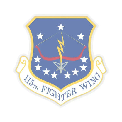 115th Fighter Wing (U.S. Air Force) STICKER Vinyl Kiss-Cut Decal 2 Inch Transparent - The Sticker Space