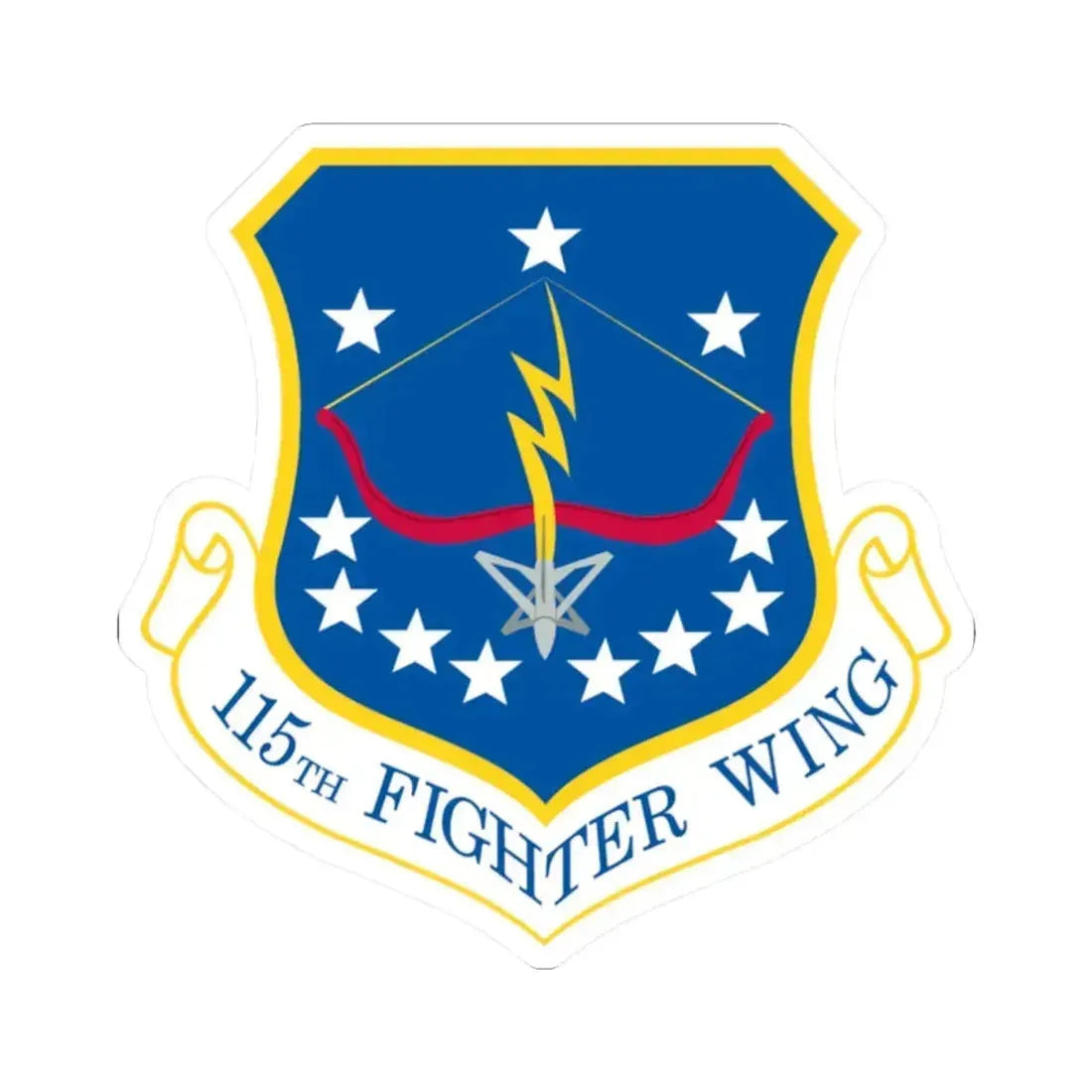 115th Fighter Wing (U.S. Air Force) STICKER Vinyl Kiss-Cut Decal 2 Inch White - The Sticker Space