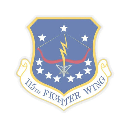 115th Fighter Wing (U.S. Air Force) STICKER Vinyl Kiss-Cut Decal 3 Inch Transparent - The Sticker Space