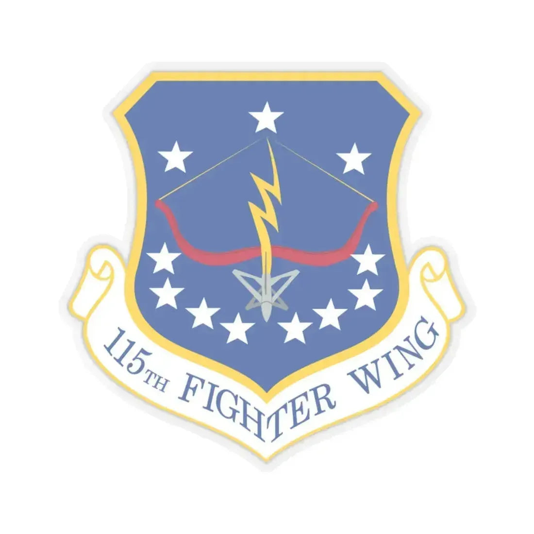 115th Fighter Wing (U.S. Air Force) STICKER Vinyl Kiss-Cut Decal 4 Inch Transparent - The Sticker Space