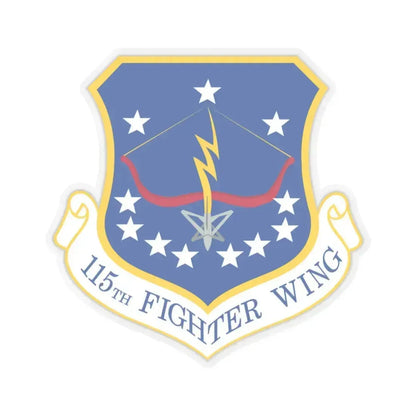 115th Fighter Wing (U.S. Air Force) STICKER Vinyl Kiss-Cut Decal 4 Inch Transparent - The Sticker Space