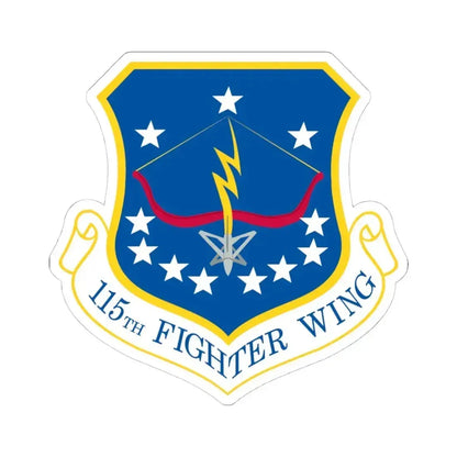 115th Fighter Wing (U.S. Air Force) STICKER Vinyl Kiss-Cut Decal 4 Inch White - The Sticker Space
