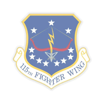 115th Fighter Wing (U.S. Air Force) STICKER Vinyl Kiss-Cut Decal 6 Inch Transparent - The Sticker Space