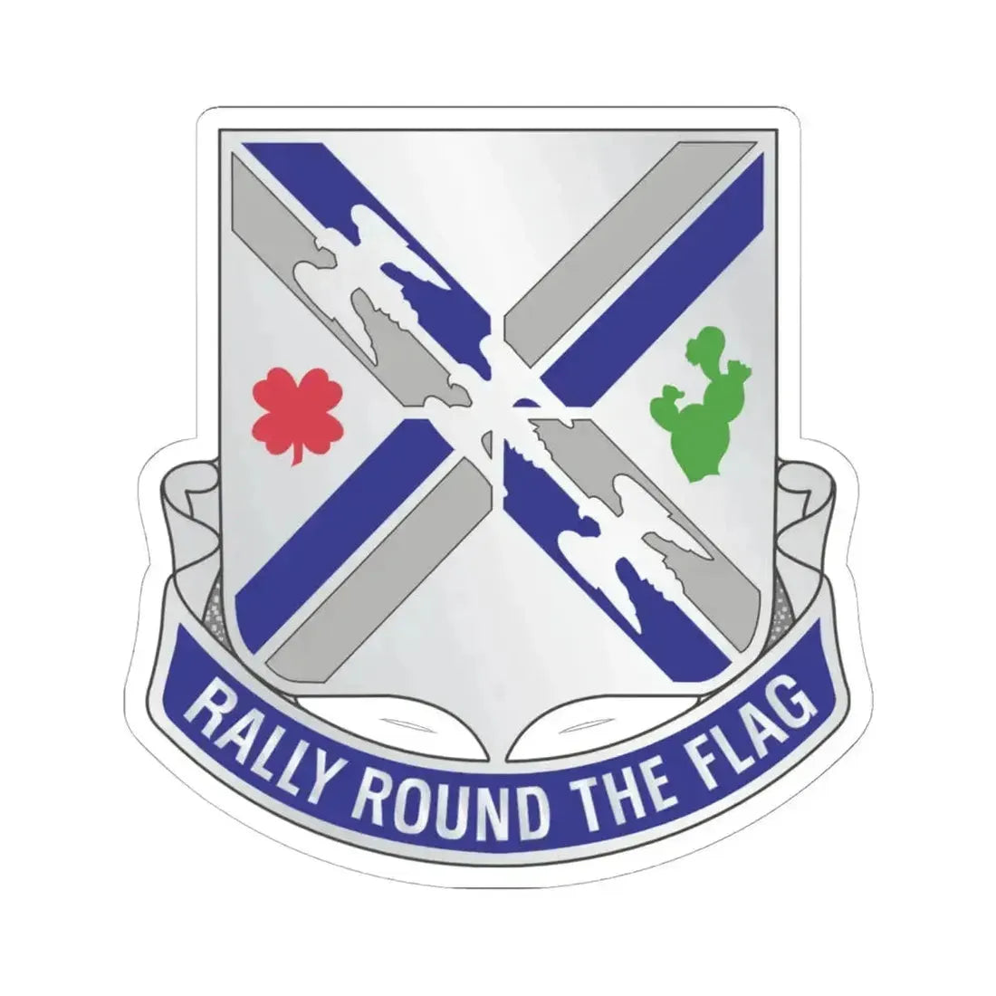 115th Infantry Regiment (U.S. Army) STICKER Vinyl Kiss-Cut Decal 6 Inch White - The Sticker Space