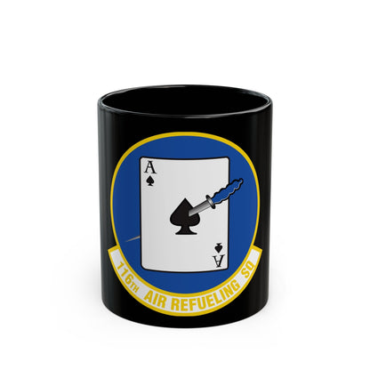 116 Air Refueling Squadron (U.S. Air Force) Black Coffee Mug-11oz-The Sticker Space