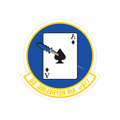 116 Air Refueling Squadron (U.S. Air Force) REVERSE PRINT Transparent STICKER-4" × 4"-The Sticker Space