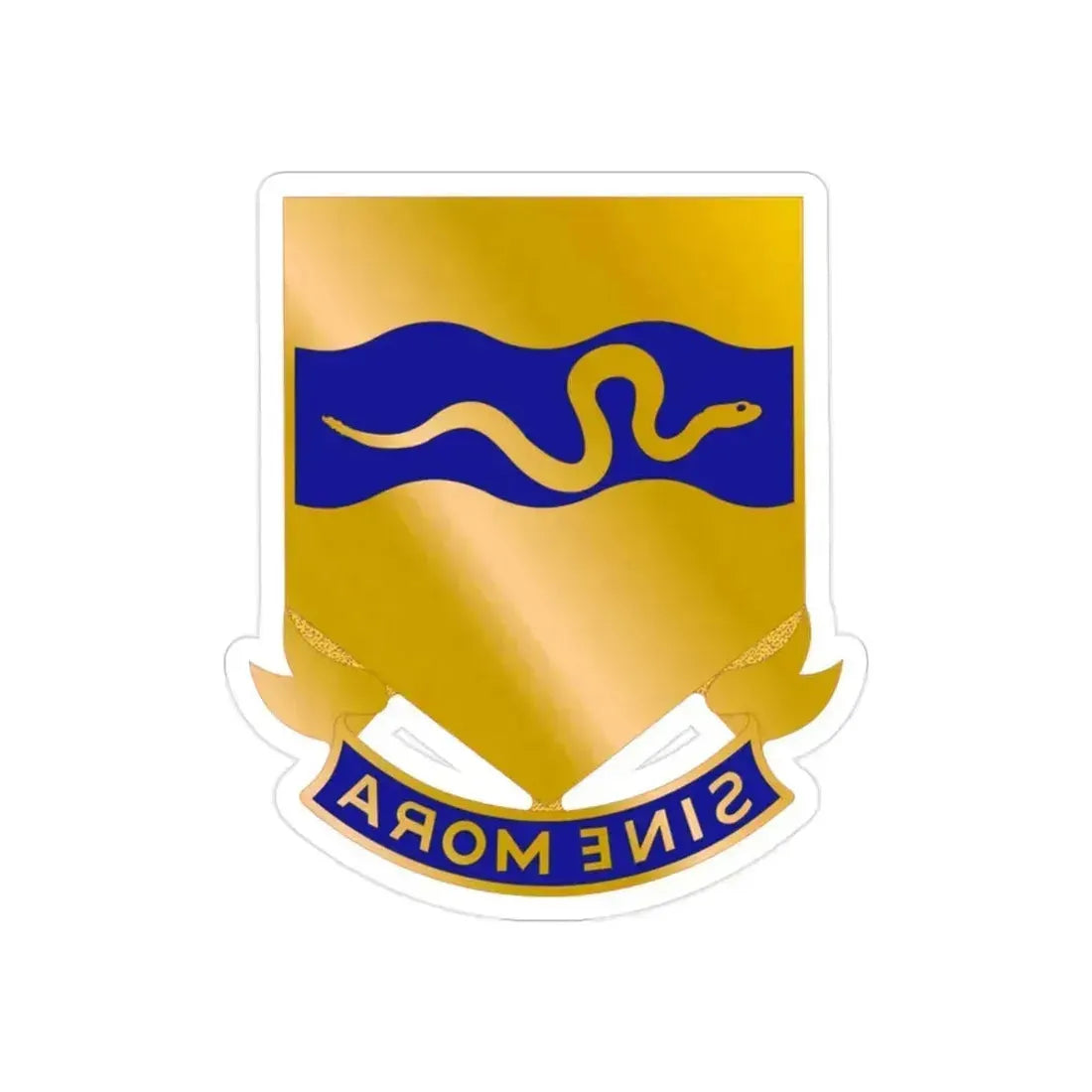 116 Cavalry Regiment (U.S. Army) REVERSE PRINT Transparent Die-Cut STICKER 2 Inch Die-Cut Transparent - The Sticker Space