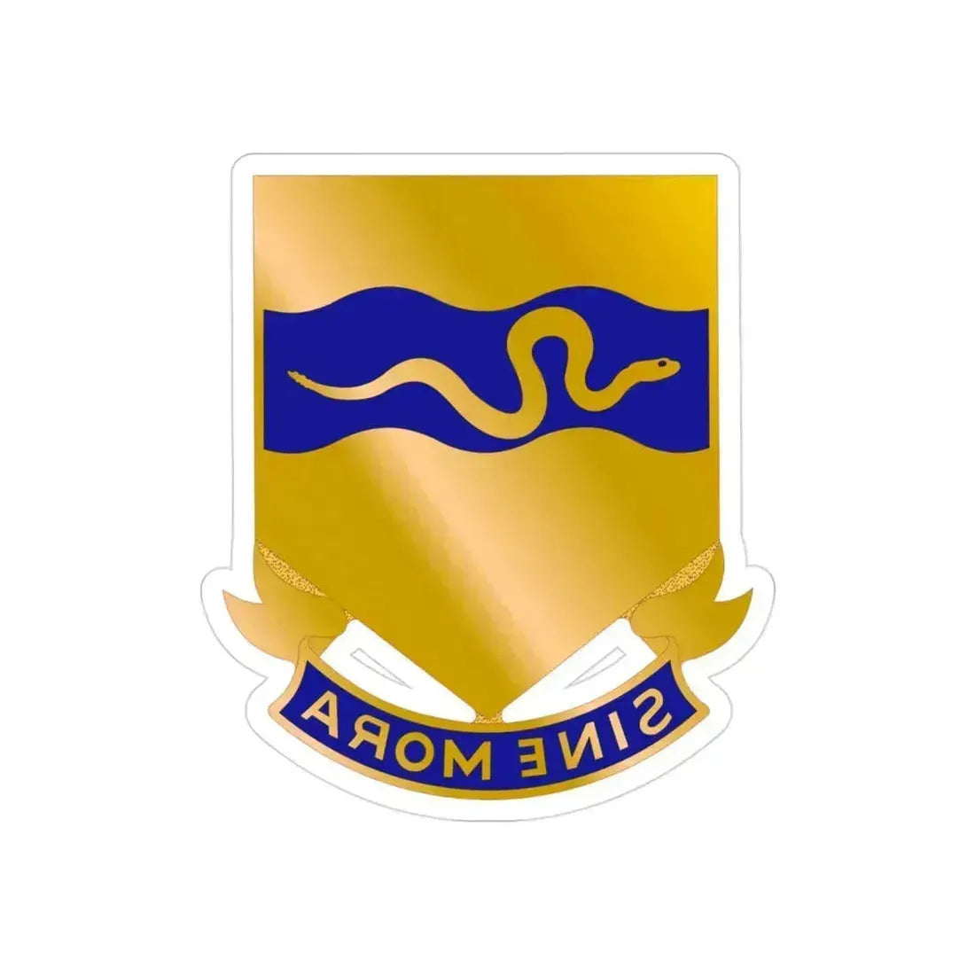 116 Cavalry Regiment (U.S. Army) REVERSE PRINT Transparent Die-Cut STICKER 3 Inch Die-Cut Transparent - The Sticker Space