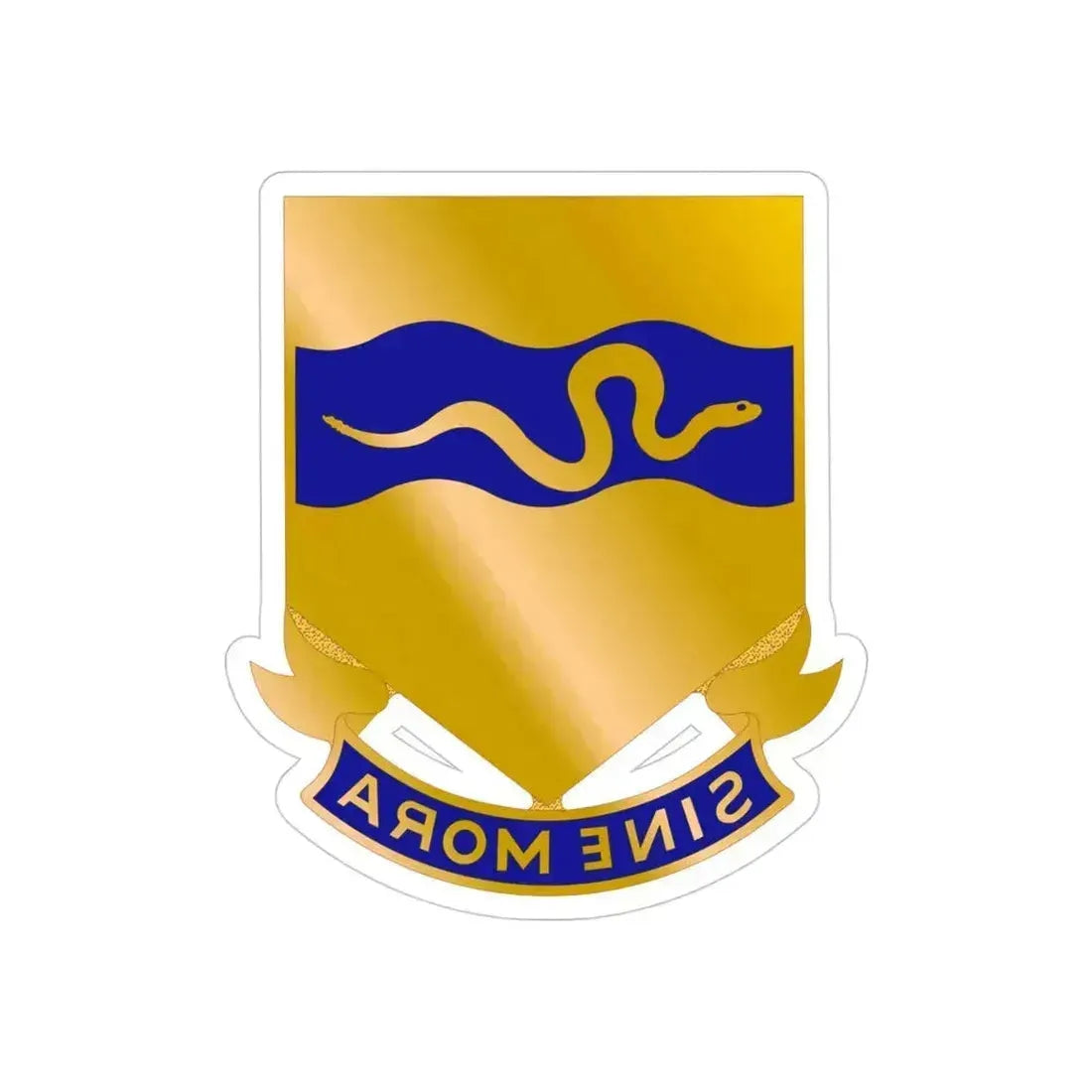 116 Cavalry Regiment (U.S. Army) REVERSE PRINT Transparent Die-Cut STICKER 4 Inch Die-Cut Transparent - The Sticker Space