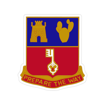 116 Engineer Battalion (U.S. Army) Transparent STICKER Die-Cut Vinyl Decal-4 Inch-The Sticker Space