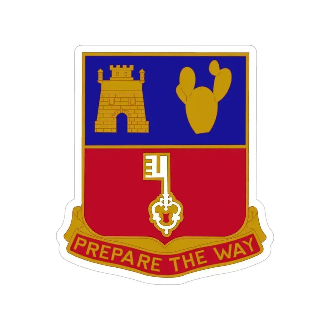 116 Engineer Battalion (U.S. Army) Transparent STICKER Die-Cut Vinyl Decal 4 Inch - The Sticker Space