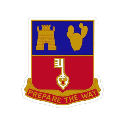 116 Engineer Battalion (U.S. Army) Transparent STICKER Die-Cut Vinyl Decal 5 Inch - The Sticker Space