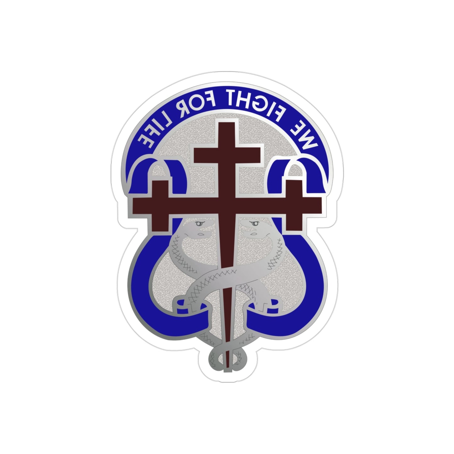 116 Surgical Hospital (U.S. Army) REVERSE PRINT Transparent STICKER-3 Inch-The Sticker Space